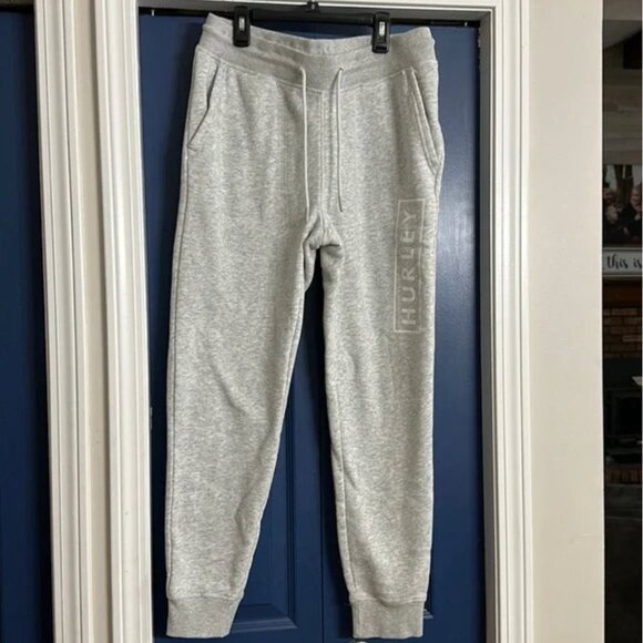 Hurley Heather Grey Boxed Logo Fleece Jogger S - Picture 5 of 7